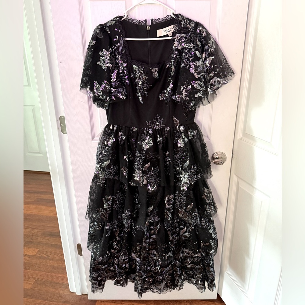 Embellished Layered Dress